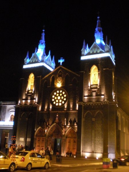 Baños - Cathedral at night