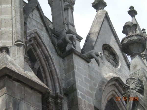 Quito - Anteater gargoyles....strange?