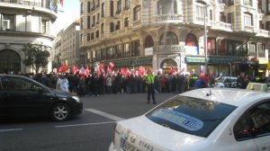 Protest on Madrid Street