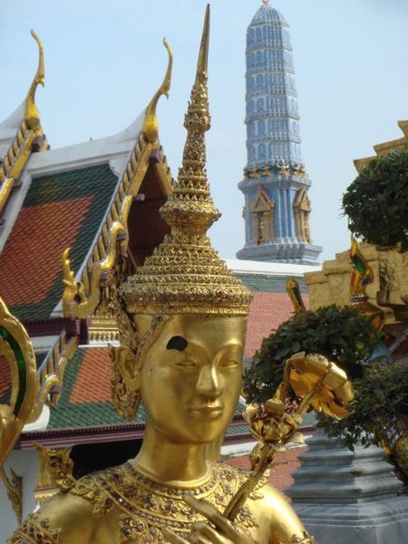 Gold covered Statue