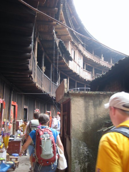 The interior of our tulou