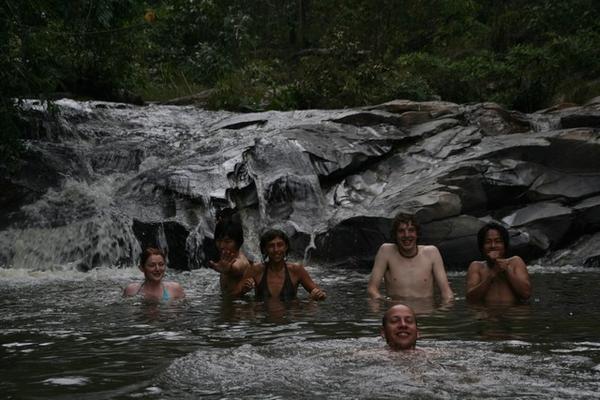 Plunge pool on jungle trek