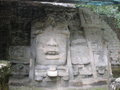 Mayan Mask on a Temple in Lamanai