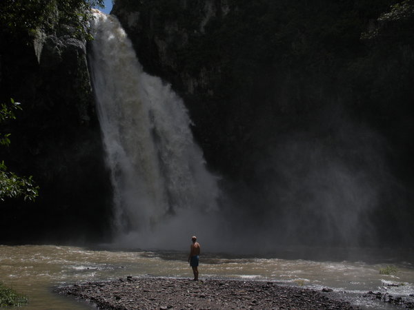 Terry at Salta waterfall, outside Estelí