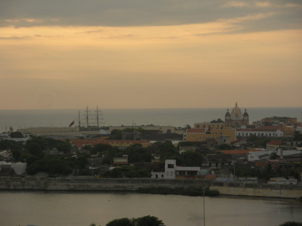 Dusk over Cartagena
