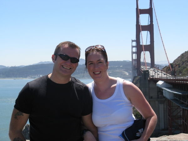 Pat & Jen by the Golden Gate Bridge
