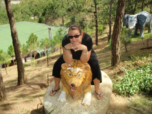 Katrina mounting a Lion