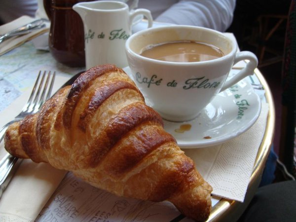 Croissant and Cafe Creme