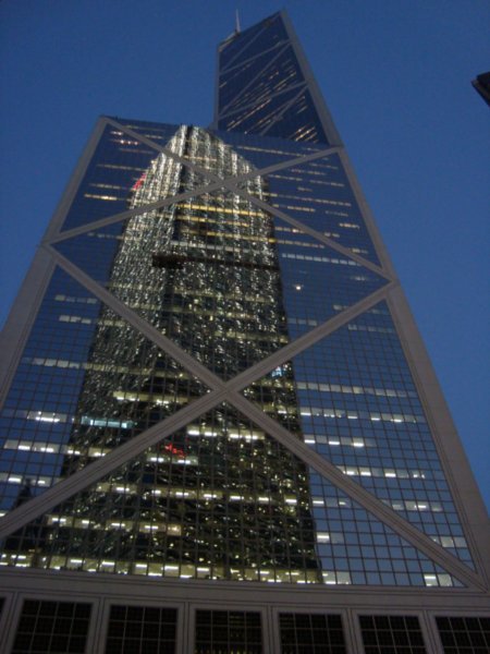 HK building reflection