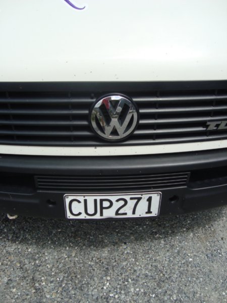 The camper number plate