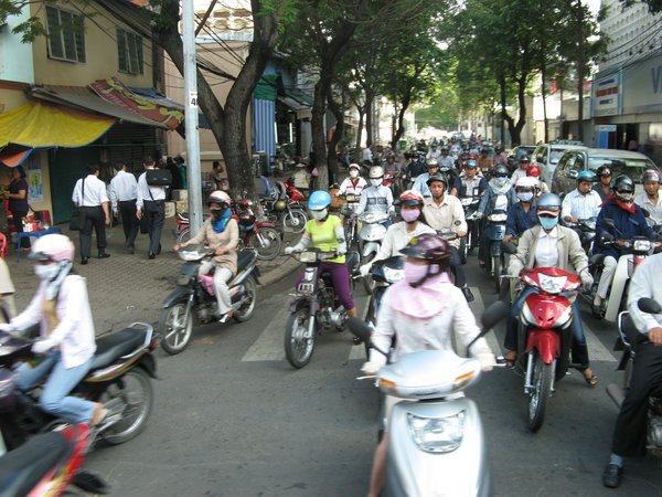 Motor cycle craze in Saigon