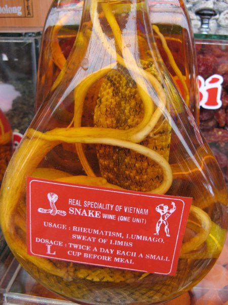 Snake wine gives power ?