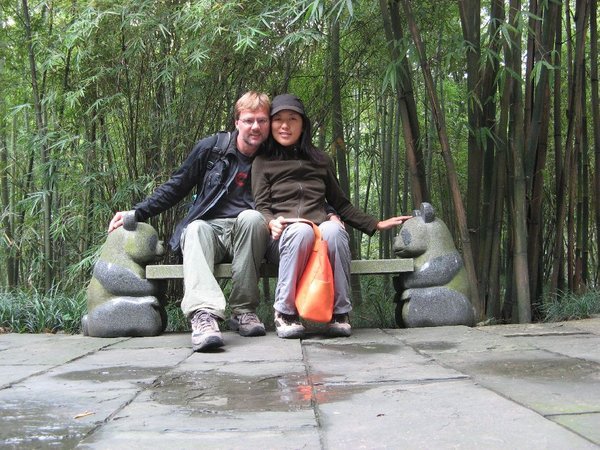 Yuki and me in Bamboo