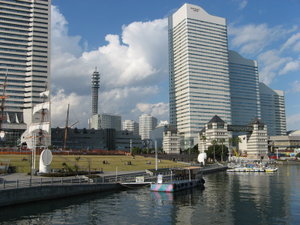 Yokohama skyline view