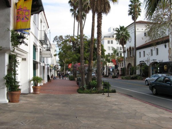 Main street in Santa Barbara