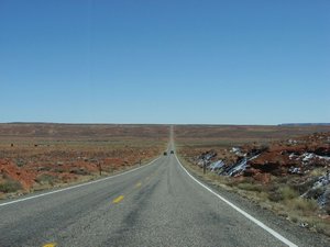 Driving on Colorado plateau