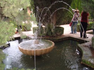 fountain in the gardens