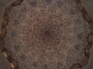 Amazing ceiling in the palace of the Alhambra