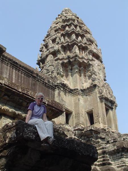 Bex inside Angkor Wat