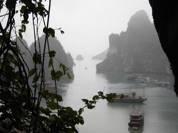 Halong Bay - view from the cave