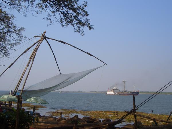 Chinese style fishing nets at Kochi