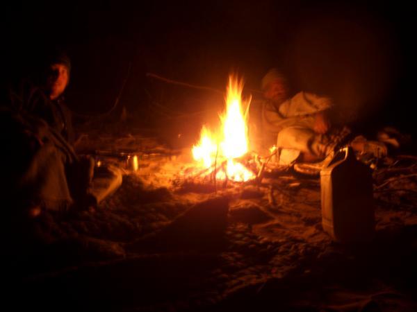 Tom & Ali at camp fire