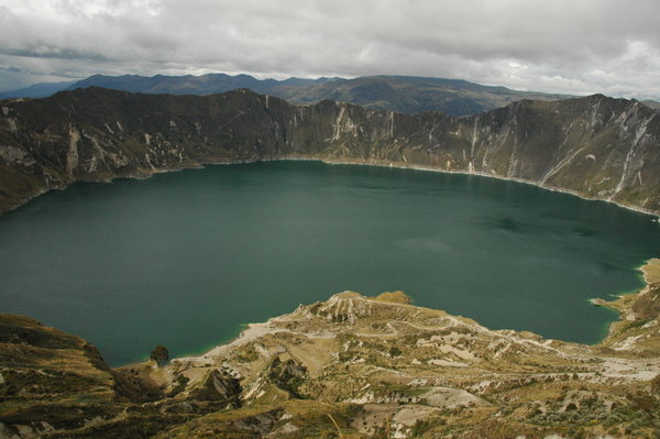 Quilotoa crater lake
