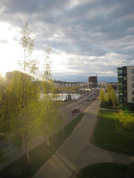 View from our balcony at Jyväskylä
