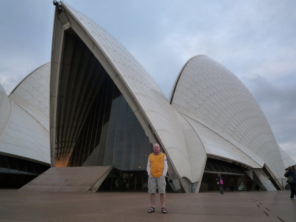 Terry in front  of the Opera House