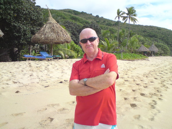 Terry on the beach