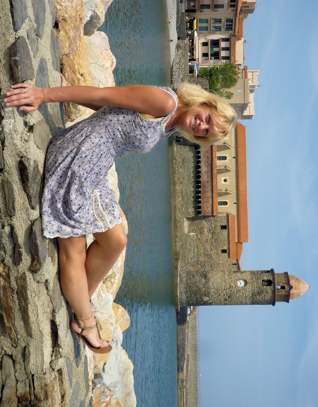 On the wall at Collioure