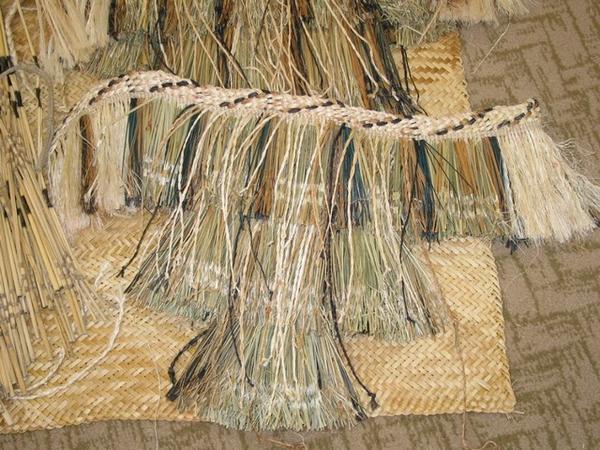 The woven flax garment worn