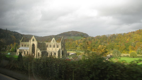 First glimpse of Tintern Abbey