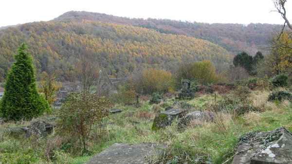 Tintern Abbey from the hillside