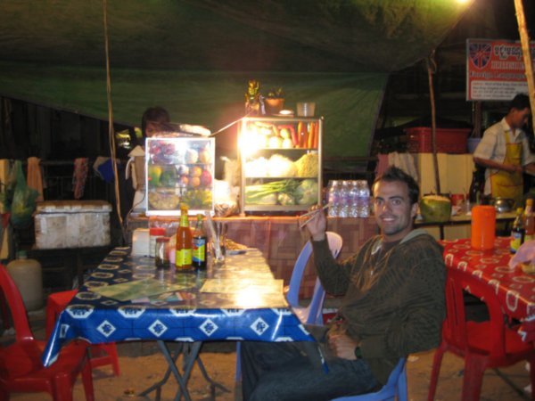 our favorite dinner spot in Siem Reap