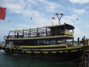 the Coco Diving boat
