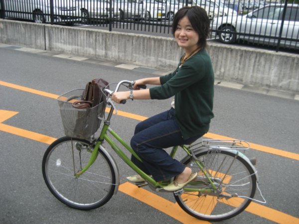 Japaner som cyklar