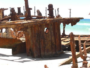 Me inside the Moheno Shipwreck
