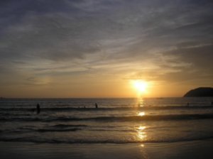 Sunset at Pentai Cenang Beach