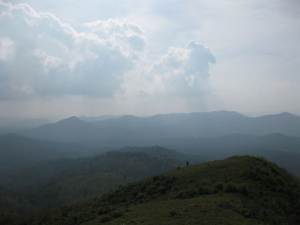 On top of the world looking down on Periyar Tiger Sanctuary
