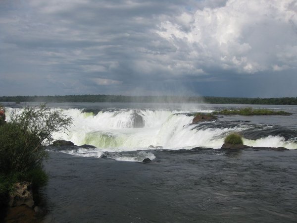 The top of Iguazu falls, Argentina side