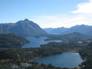 The view from Bariloche's ski lift view point