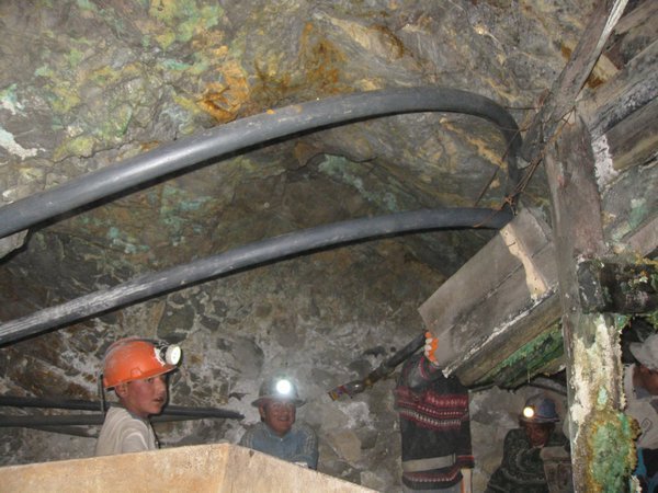 Working in the silver mines is real mens work