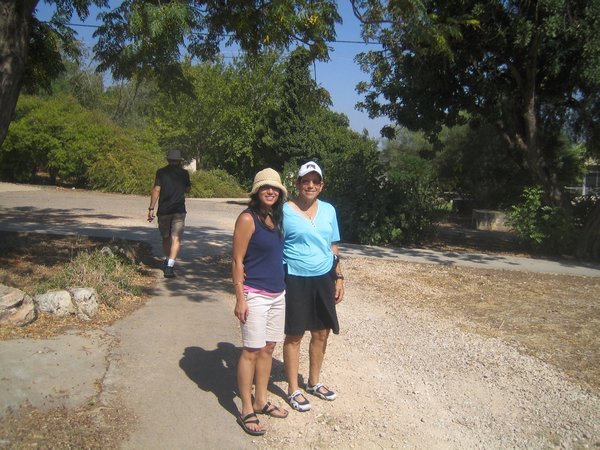 Hava giving her a tour of her Kibbutz