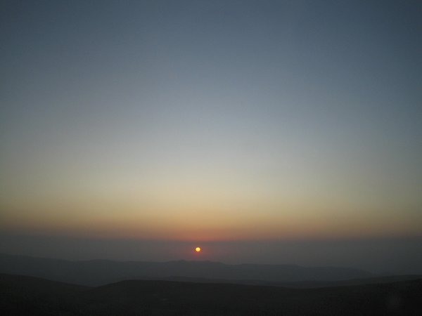 Sunset over Jordan
