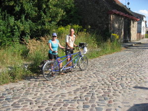 Cobblestones and cyclists