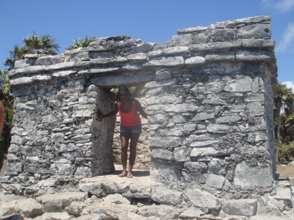 Door short even for San (Maya Ruin)