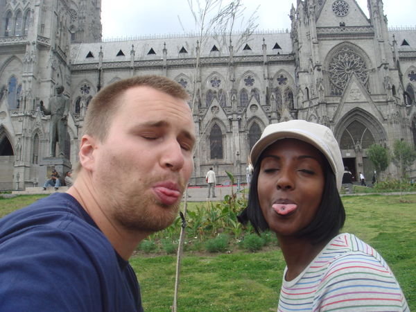 Funny faces and Gothic Church