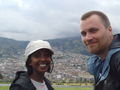 Quito Old Town in the background