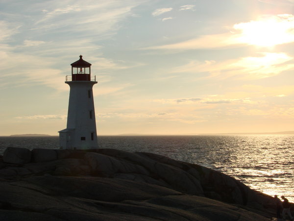 Peggy's cove at sunset